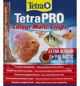 TetraPRO Colour 12 г Корм для всех видов рыб чипсы