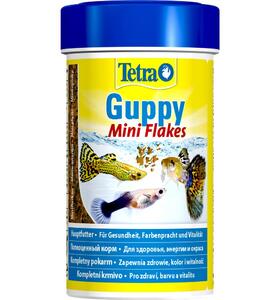 Tetra Guppy Mini Flakes 100 мл Корм для гуппи и живородящих хлопья