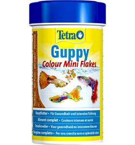Tetra Guppy Colour Mini Flakes 100 мл Корм для гуппи и живородящих хлопья