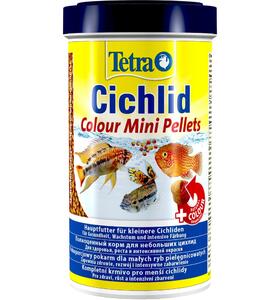 Tetra Cichlid Colour Mini 500 мл Корм для небольших цихлид шарики