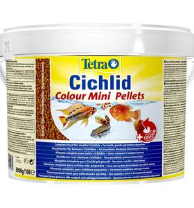 Tetra Cichlid Colour Mini 10 л Корм для небольших цихлид шарики