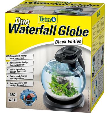 Аквариум Tetra Duo Waterfall Globe чёрный на 6,8 литра