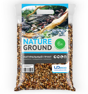 UDeco River Yellow "Жёлтый гравий" 6-9 mm, 6 l